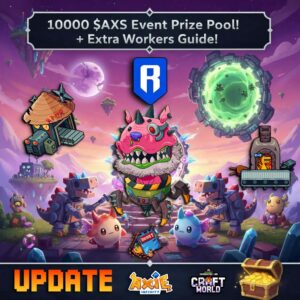 Axie Infinity x Craft World Обновление события: призовой фонд более $ AXS 10000 + Руководство по рабочим.