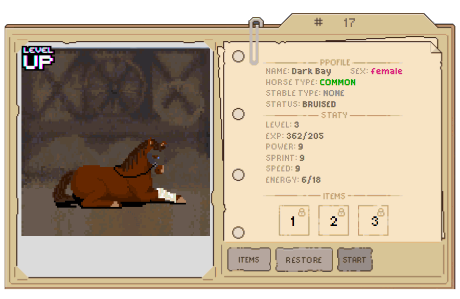 Bruised Horse in Planet Horse