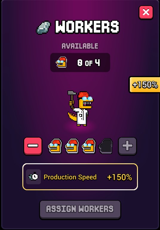 Workers in Craft World