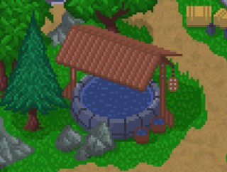 Roots and Loots Magic Well energy restoration building