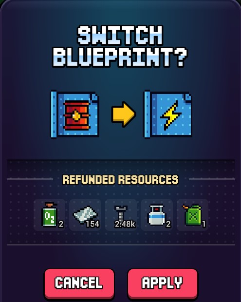 Switch Blueprints Without Losing Progress in Craft World