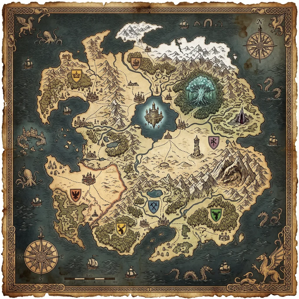 Guild Wars 3 map of Ancient Orr